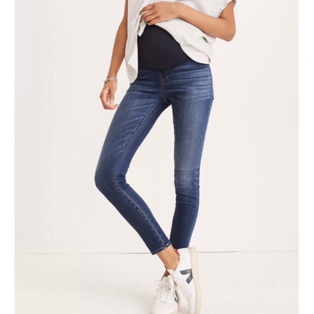 Madewell over the belly maternity skinny jeans sz 27